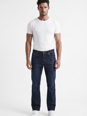 Denim House Straight Fit Men’s Jeans in Dark Blue Sz 38